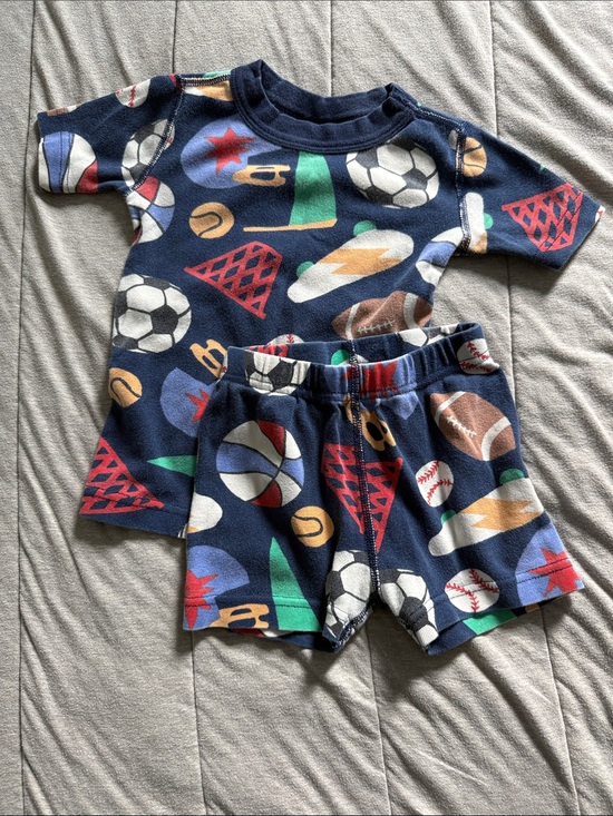 Hanna Andersson Other - Hanna Andersson Navy Multi Sports Print Pajama Set
